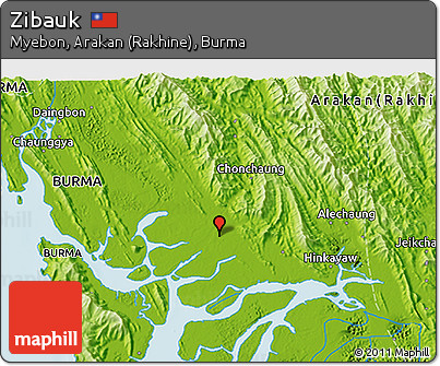 Physical 3D Map of Zibauk