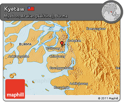 Political 3D Map of Kyetaw