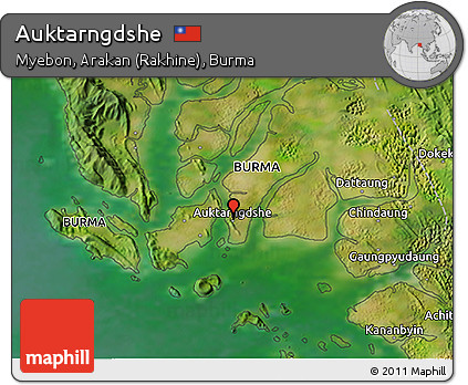 Satellite 3D Map of Auktarngdshe