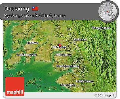 Satellite 3D Map of Dattaung