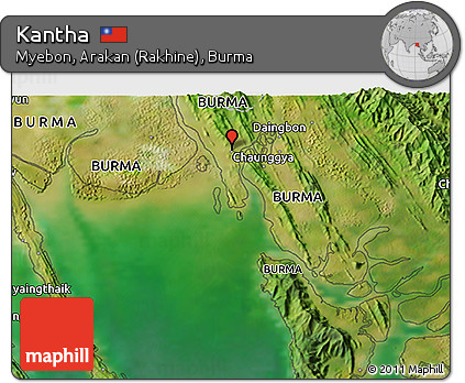 Satellite 3D Map of Kantha
