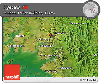 Satellite 3D Map of Kyetaw
