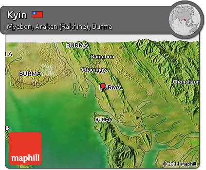 Satellite 3D Map of Kyin