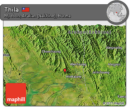 Satellite 3D Map of Thila