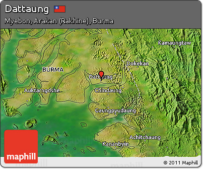 Satellite 3D Map of Dattaung