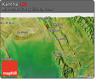 Satellite 3D Map of Kantha