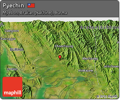 Satellite 3D Map of Pyechin