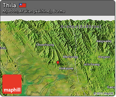Satellite 3D Map of Thila