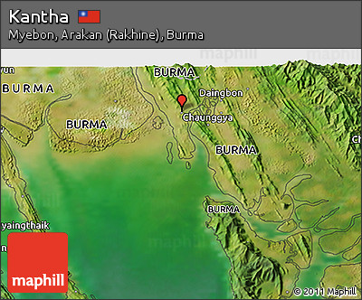 Satellite 3D Map of Kantha