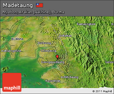 Satellite 3D Map of Madetaung