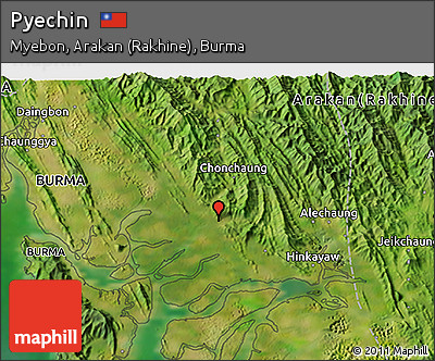 Satellite 3D Map of Pyechin