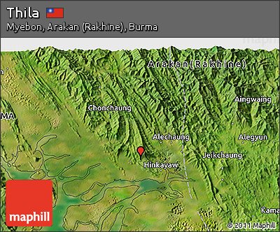 Satellite 3D Map of Thila