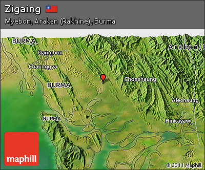 Satellite 3D Map of Zigaing
