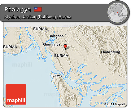 Shaded Relief 3D Map of Phalagya