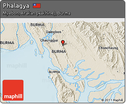 Shaded Relief 3D Map of Phalagya