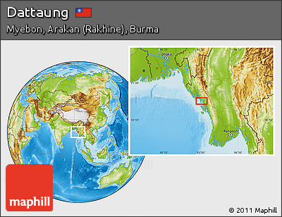 Physical Location Map of Dattaung