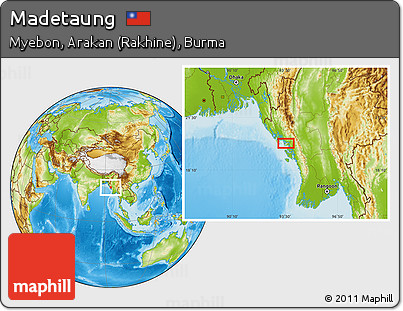 Physical Location Map of Madetaung