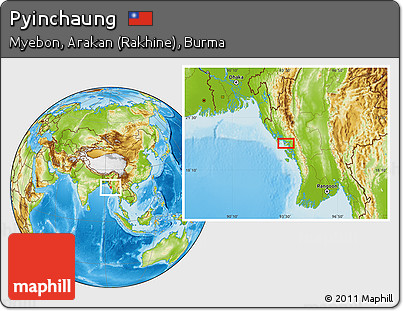 Physical Location Map of Pyinchaung