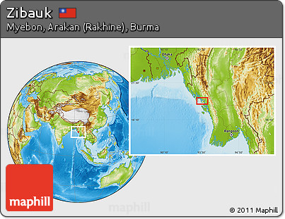 Physical Location Map of Zibauk