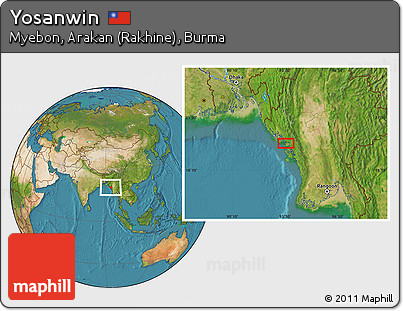 Satellite Location Map of Yosanwin