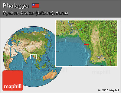 Satellite Location Map of Phalagya