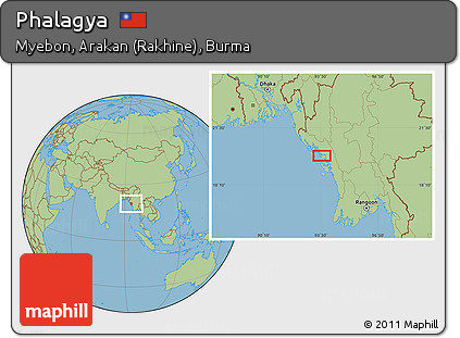Savanna Style Location Map of Phalagya