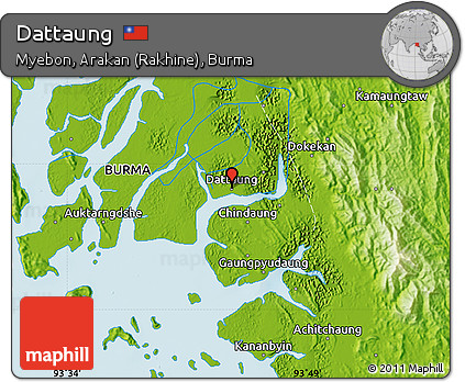 Physical Map of Dattaung