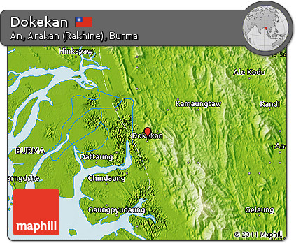 Physical Map of Dokekan