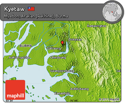 Physical Map of Kyetaw