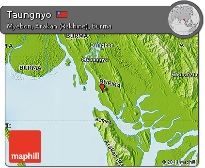 Physical Map of Taungnyo