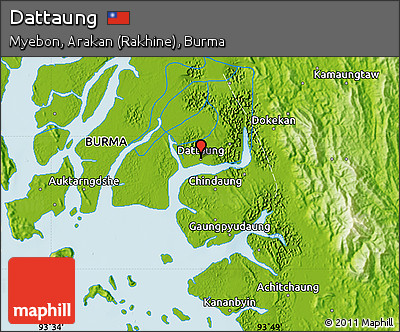 Physical Map of Dattaung