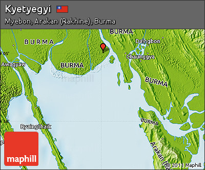 Physical Map of Kyetyegyi
