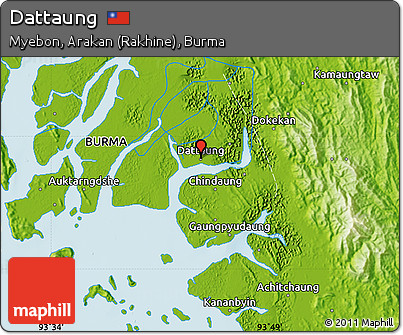 Physical Map of Dattaung