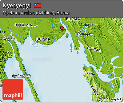 Physical Map of Kyetyegyi