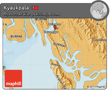 Political Map of Kyaukpala