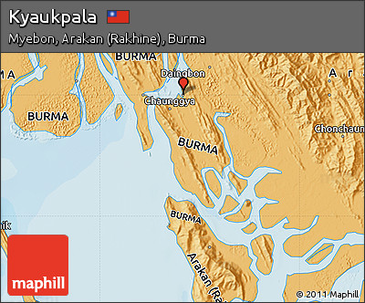 Political Map of Kyaukpala