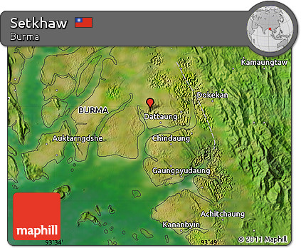 Satellite Map of Setkhaw