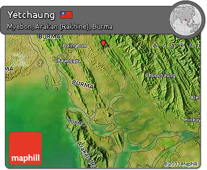 Satellite Map of Yetchaung