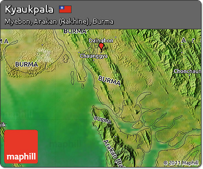 Satellite Map of Kyaukpala