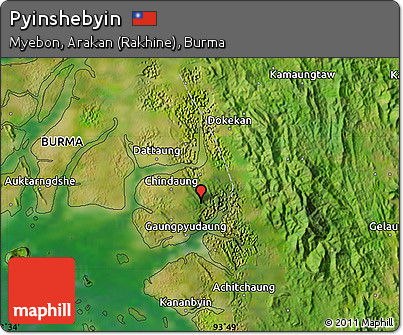 Satellite Map of Pyinshebyin
