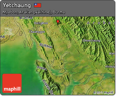 Satellite Map of Yetchaung