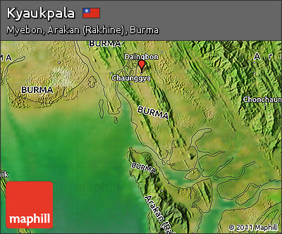 Satellite Map of Kyaukpala