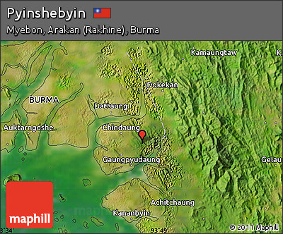 Satellite Map of Pyinshebyin