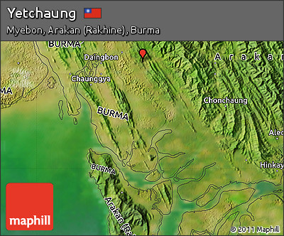 Satellite Map of Yetchaung