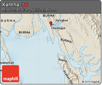 Shaded Relief Map of Kantha