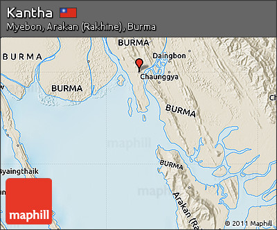 Shaded Relief Map of Kantha