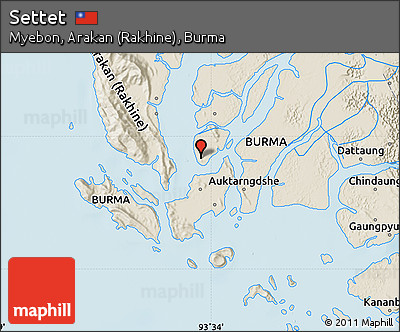 Shaded Relief Map of Settet