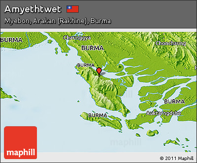 Physical Panoramic Map of Amyethtwet