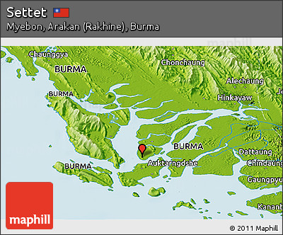 Physical Panoramic Map of Settet
