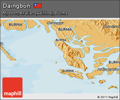 Political Panoramic Map of Daingbôn